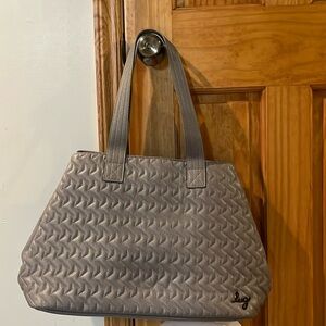 Like new Lug Pearl Grey Classic VL Vegan Leather Tempo Tote Bag